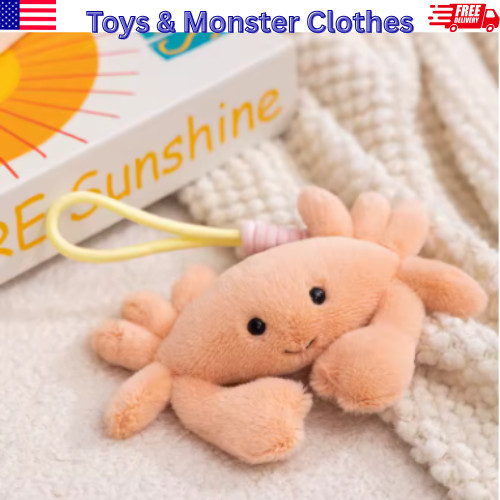Fluffy crab soft plush toy - fluffy,