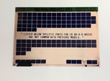 Honda CR 80 RA/B/C/D 1983 PARTS LIST MICRO FICHE