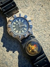 Vintage Military Benrus Japanese Watch With Compass Moving Bezel