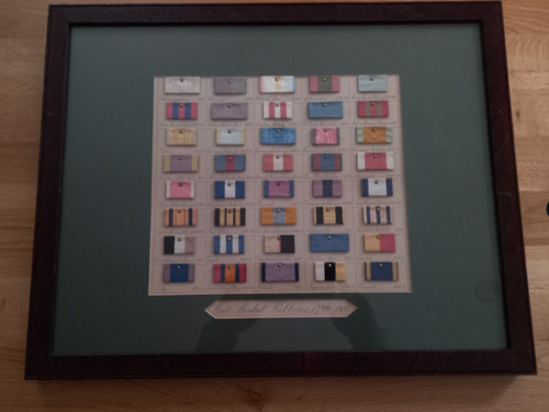 Two framed medal - medal, ribbon