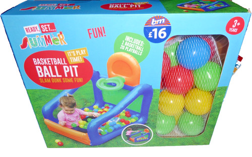 Inflatable basketball ball pit - basketball,