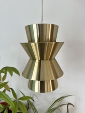 Mid Century Carl Thore Swedish Pendant Light 1970s Vintage