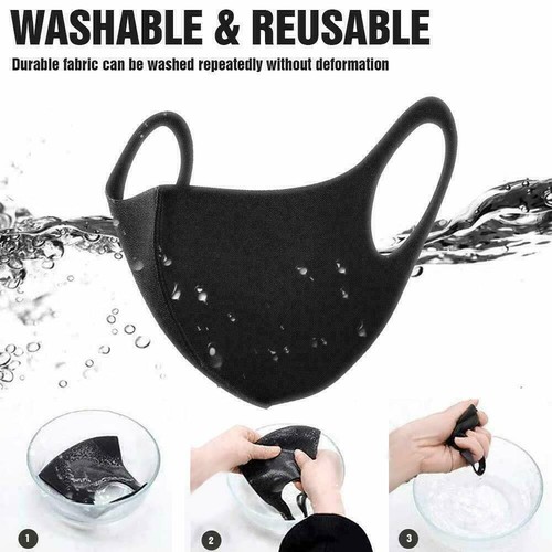 Face mask black - mask, protective