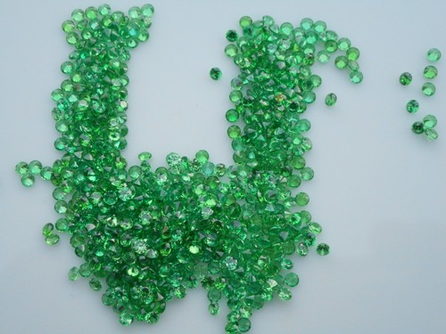 2mm round green cubic - green,