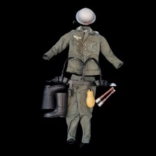  Vintage Action Man Late Issue German Stormtrooper Uniform webbing etc original 