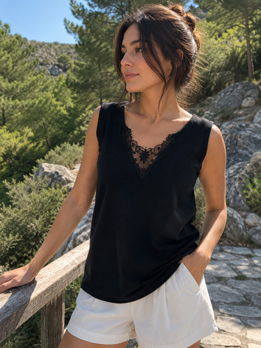Women black tank tops - women's,