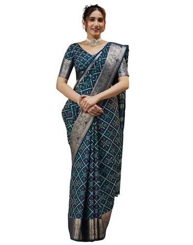 Women silk printed bandhani - women's,