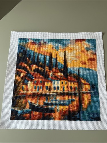 Completed cross stitch picture - completed,