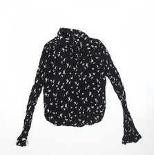 H&M Women’s Black Bird Print