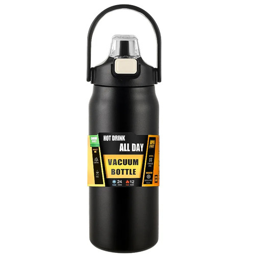 Portable thermos with straw - portable,