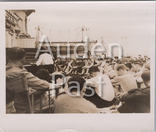 Military soldiers ship deck - military,