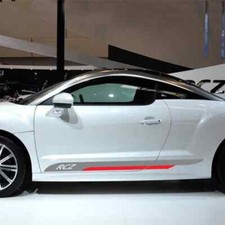 For Peugeot RCZ 2pcs/lot Car Side Body Door Decor Vinyl PVC Stickers Decal