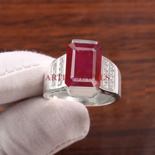 Heated ruby gemstone with - with, 925