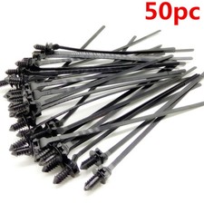 50Pcs Black Nylon Releasable