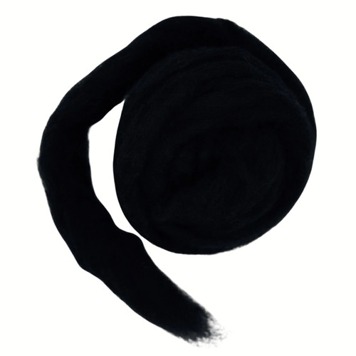 Black needle felting wool - needle,