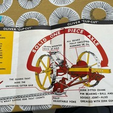 Oliver clip cut 12 page sales brochure 1935 scarce in uk
