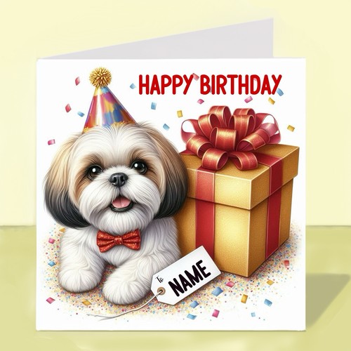 Personalised shih tzu - tzu, dog