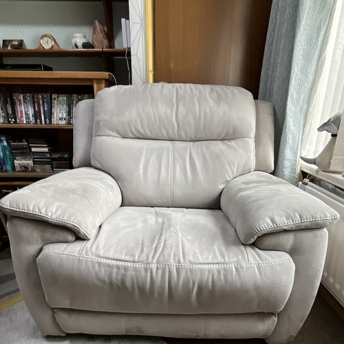 Grey seater recliner - 2-seater, sofa