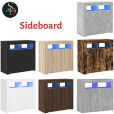 Sideboard with LED Lights Storage Cupboard Cabinet Buffet Highboard vidaXL