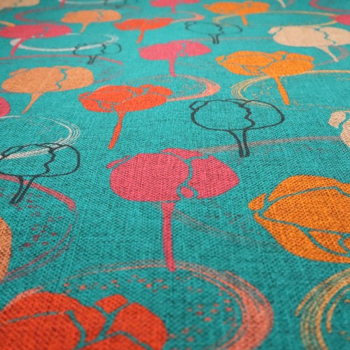 Large tulip upholstery fabric - large,