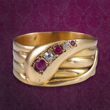 Antique Victorian Ruby Diamond