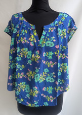 Hollister Blue Floral Cropped