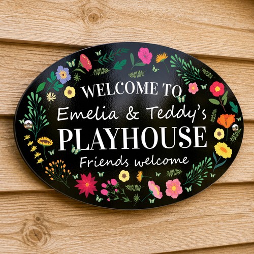 Personalised playhouse sign - playhouse,