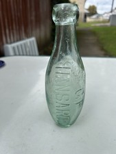 Antique Torpedo style  glass Bottle.