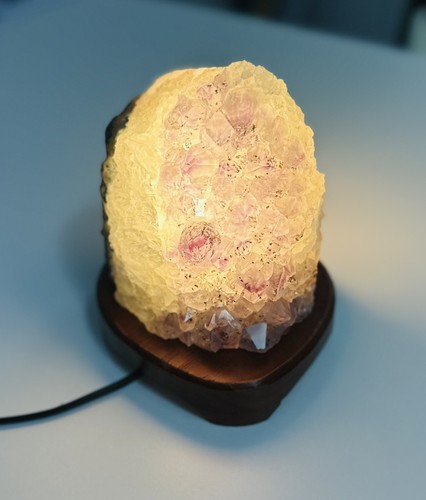 Natural amethyst crystal lamp - amethyst,