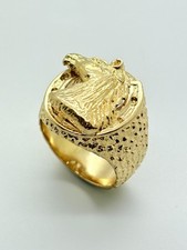 9ct Yellow Solid Gold Horse /