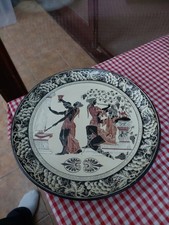 Vintage Terracotta Plate Hand Painted Ancient Greek Pottery