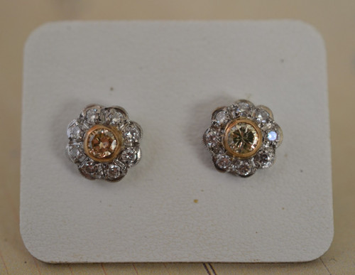 Antique platinum and - platinum, diamond