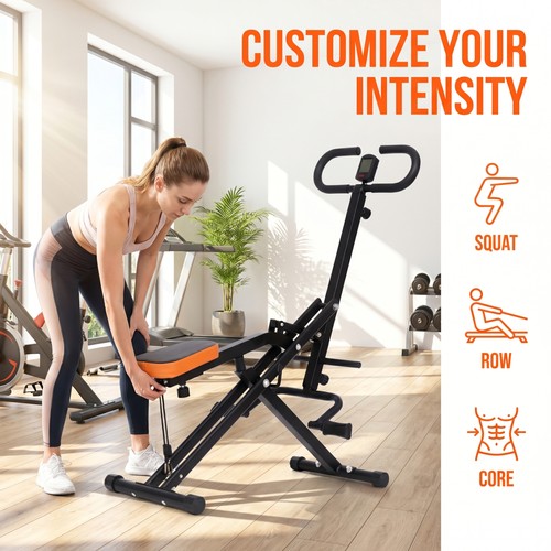 Squat rowing machine foldable - squat,