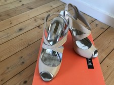 River Island Light Pink /Nude Peep Toe Stilletos UK5