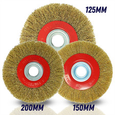 Wire Wheel Grinder Bench Grinding Grinder 5 6 8" Wire Brush Fine With Reducers