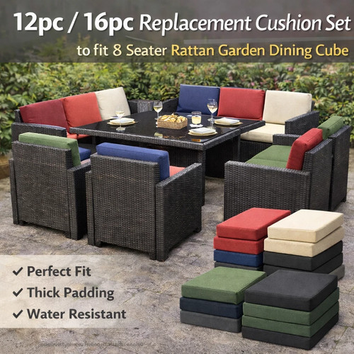 Rattan garden cushion - garden, set