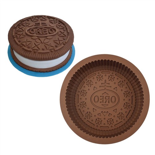 Large oreo biscuit silicone - large,