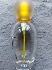 ANTIQUE/VTG PERFUME BOTTLE CHLOE NARCISSE FLOWER YELLOW SCENT JAR 4" EMPT