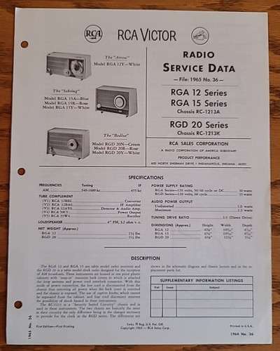 Vintage rca victor - vintage, radio