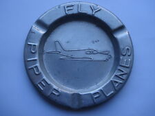 C1950S VINTAGE FLY PIPER PLANES PROMOTIONAL ALUMINIUM ASHTRAY