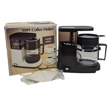Vintage Moulinex Cafetiere 5009 Filter Coffee Maker 0.9L Litre Boxed Brown
