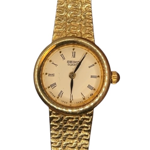 Seiko gold ladies watch - seiko,