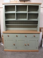 Buckingham Painted 3 Door Open Top Display Dresser- Hand Made- choice of colours