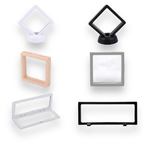 Coin display white - and, black