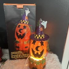 Vintage Halloween Aqua Glitter
