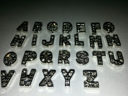 Silver crystal new alphabet - new,