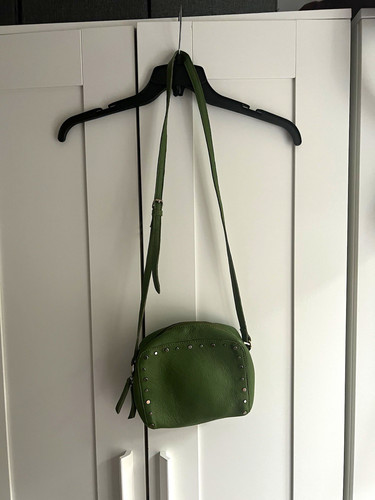 Nude green leather studded - nude,