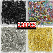 120x Safety Pins Strong Top Quality , Mix Colours Clothing Craft projects UK