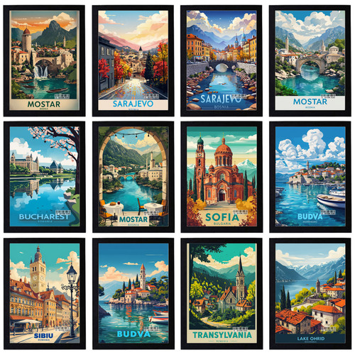 Vintage travel balkans - vintage, holiday