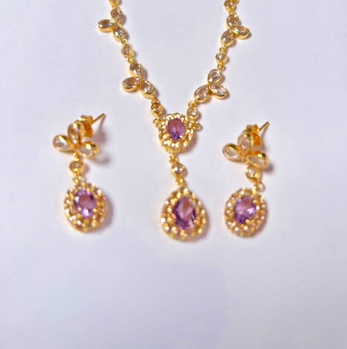 Georgian amethyst jewellery - amethyst,
